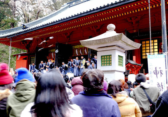 2月3日（月）に世界遺産「日光の社寺」で節分行事（豆まき、がらまき）がおこなわれます。